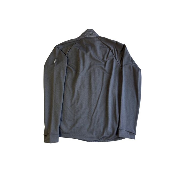 Smartwool Mens Hybrid Full-Zip Jacket M Black/Gray Polyester/Wool Blend - Picture 7 of 8